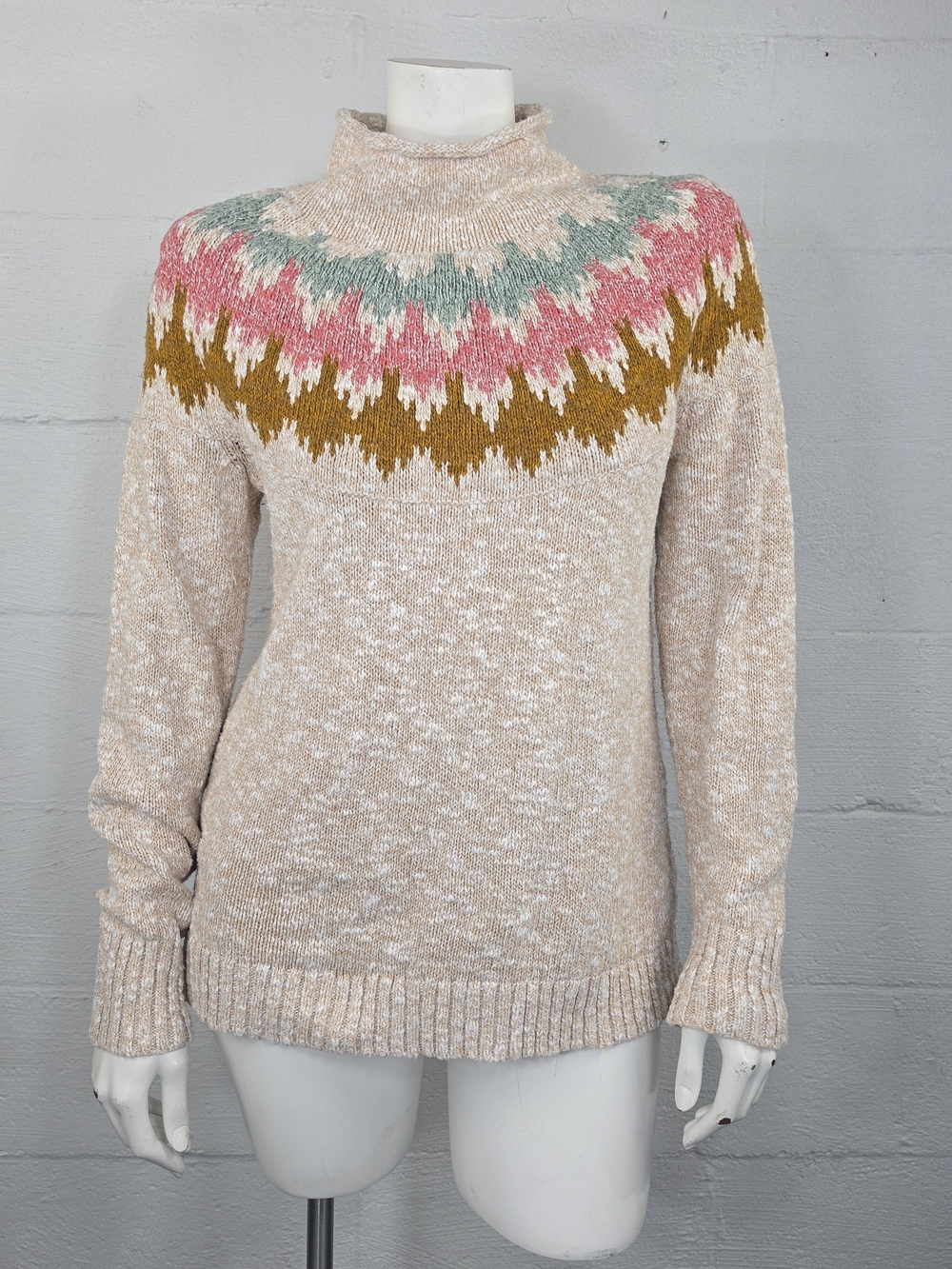 L.L.Bean Ragg Funnel Neck Sweater